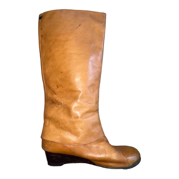 RUDSAK congac mid-calf wedge boot | size 38/7.5US | 1.5 inch heel - Picture 6 of 6